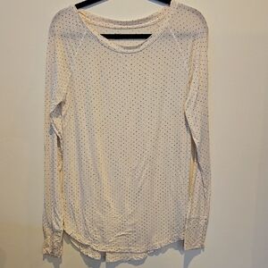 Soft GAPBODY oversize S Cream Polka Dot Long Sleeved Shirt